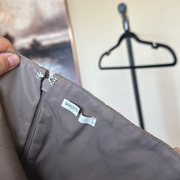 House of‎ CB L  'Safran' Mocha Corset Midi Dress NWOT - Picture 8 of 12